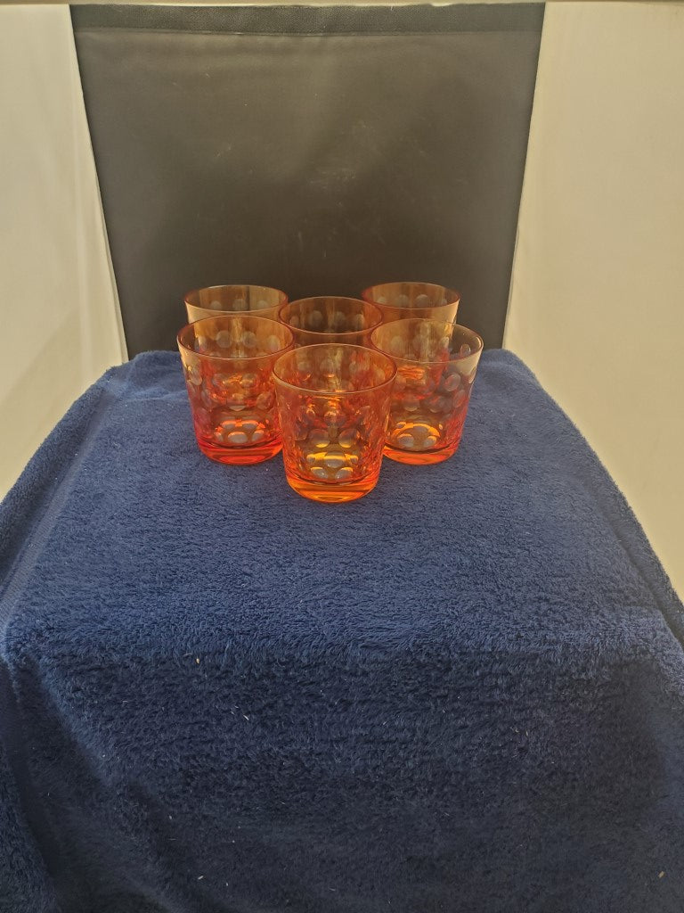 Set of 6 Impulse Melrose Rocks Oranges