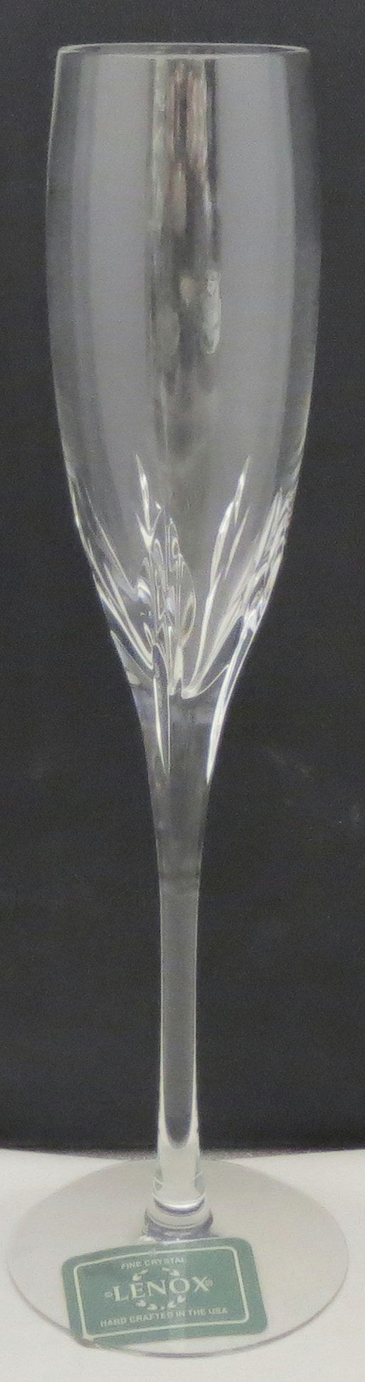 Set of 6 Lenox Firelight-Clear Fluted Champagne Glasses