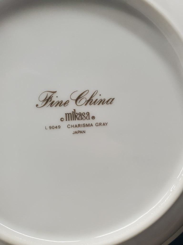 Mikasa Charisma Gray Round Vegeable Bowl LK