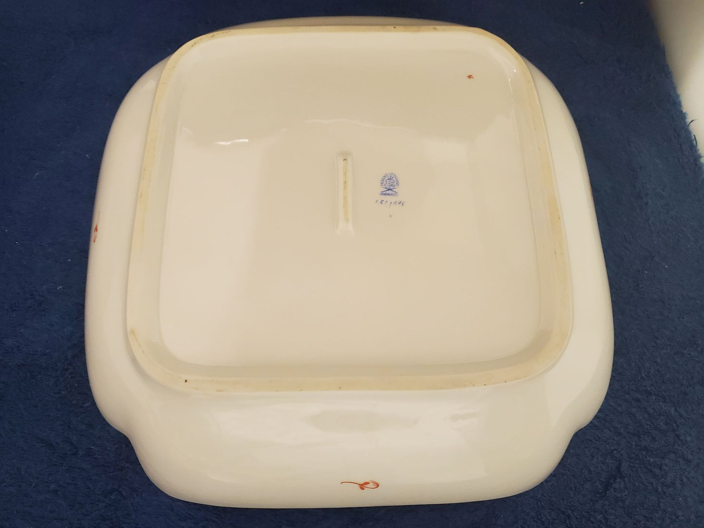 Herend Chinese Bouquet Rust (AOG) 10" Square Salad Serving Bowl (181)