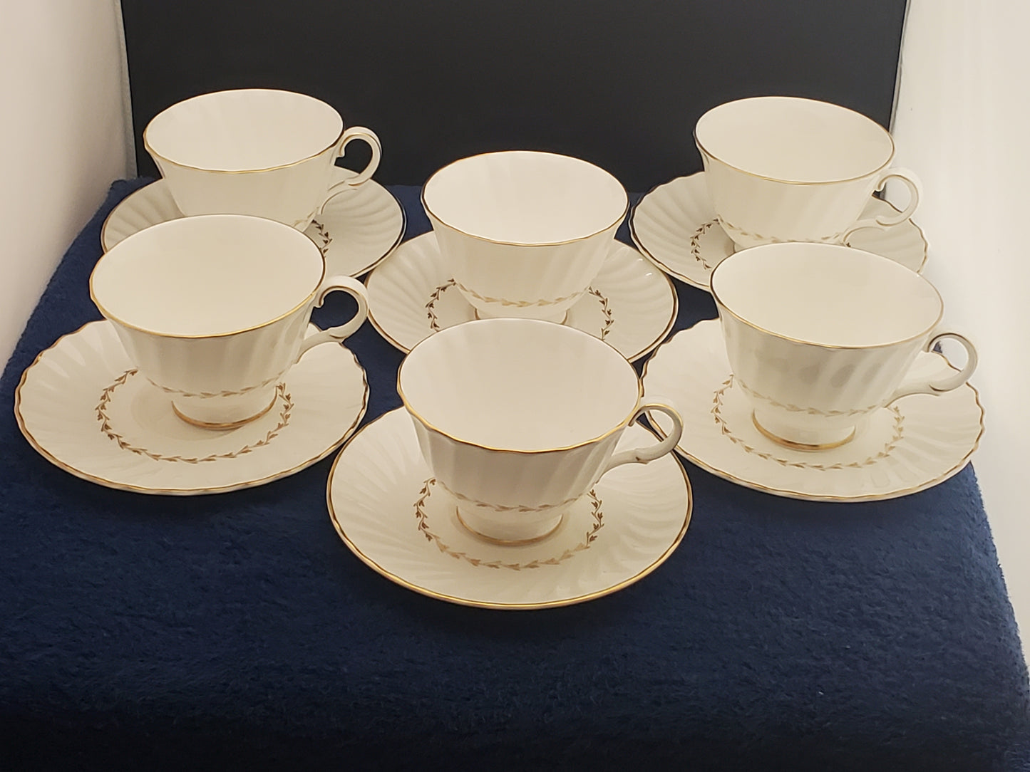 Set of 6 Royal Doulton Adrian Cup & Saucer Sets