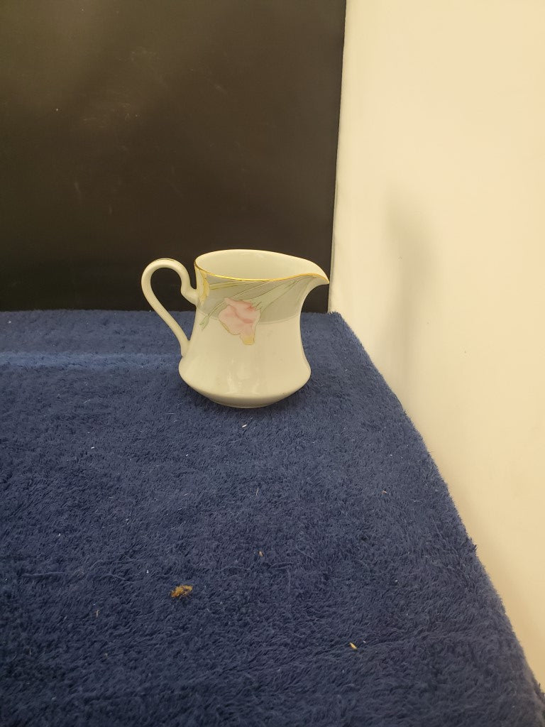 Mikasa Charisma Gray Creamer & Sugar Bowl with Lid LK