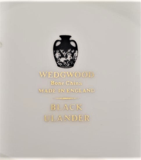 Wedgwood Ulander Black Cream Soup Saucer Only