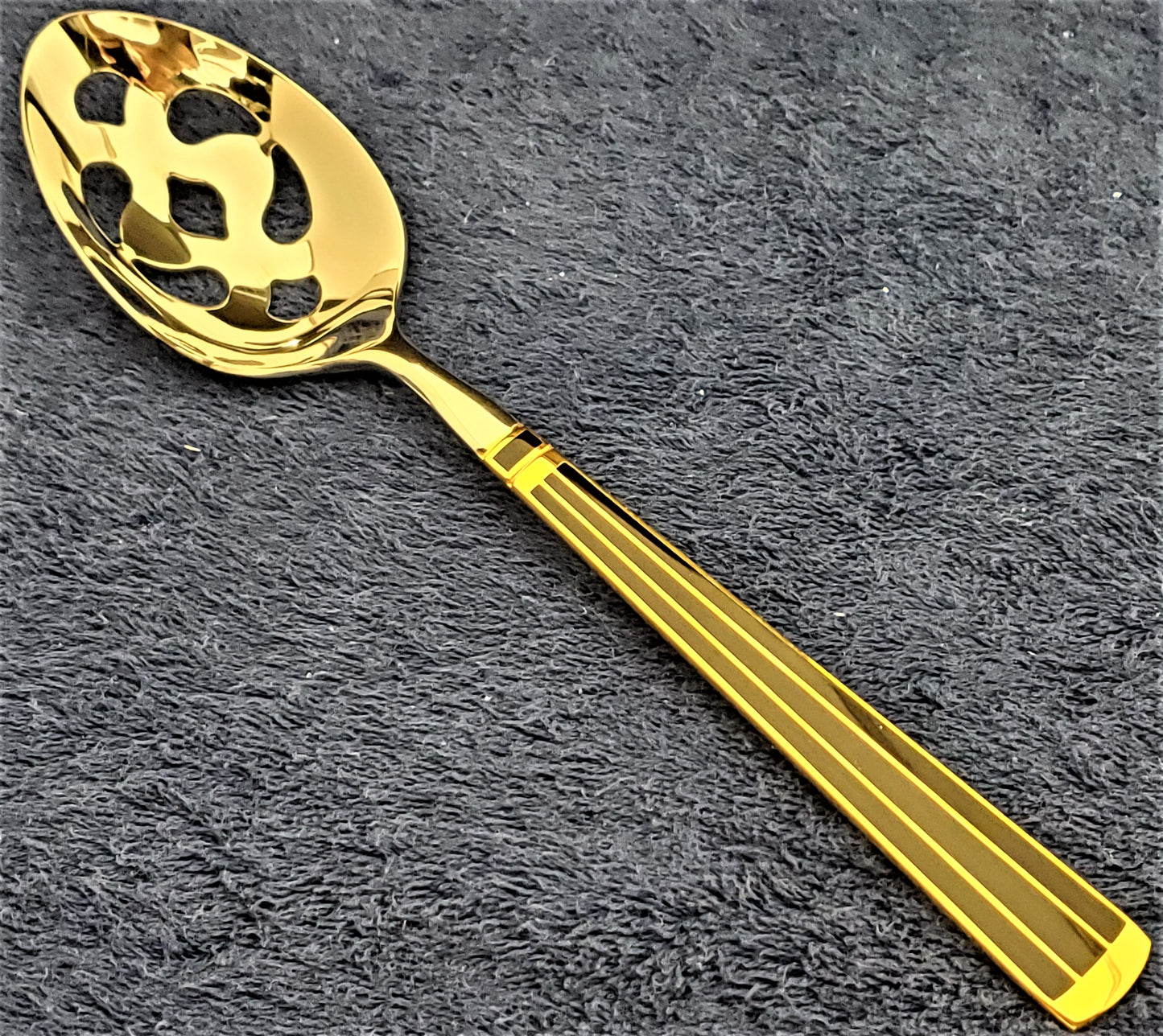 Kirk Steiff Cloisonne Embassy Pierced Serving Spoon