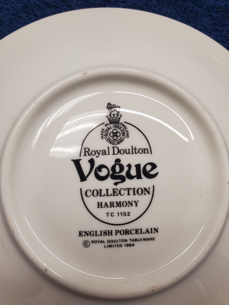 Set of 2 Royal Doulton Harmony Cup & Saucer Sets LK