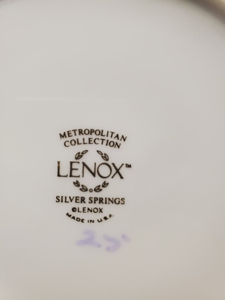 Set of 3 Lenox Silver Springs Bread & Butter Plates LK