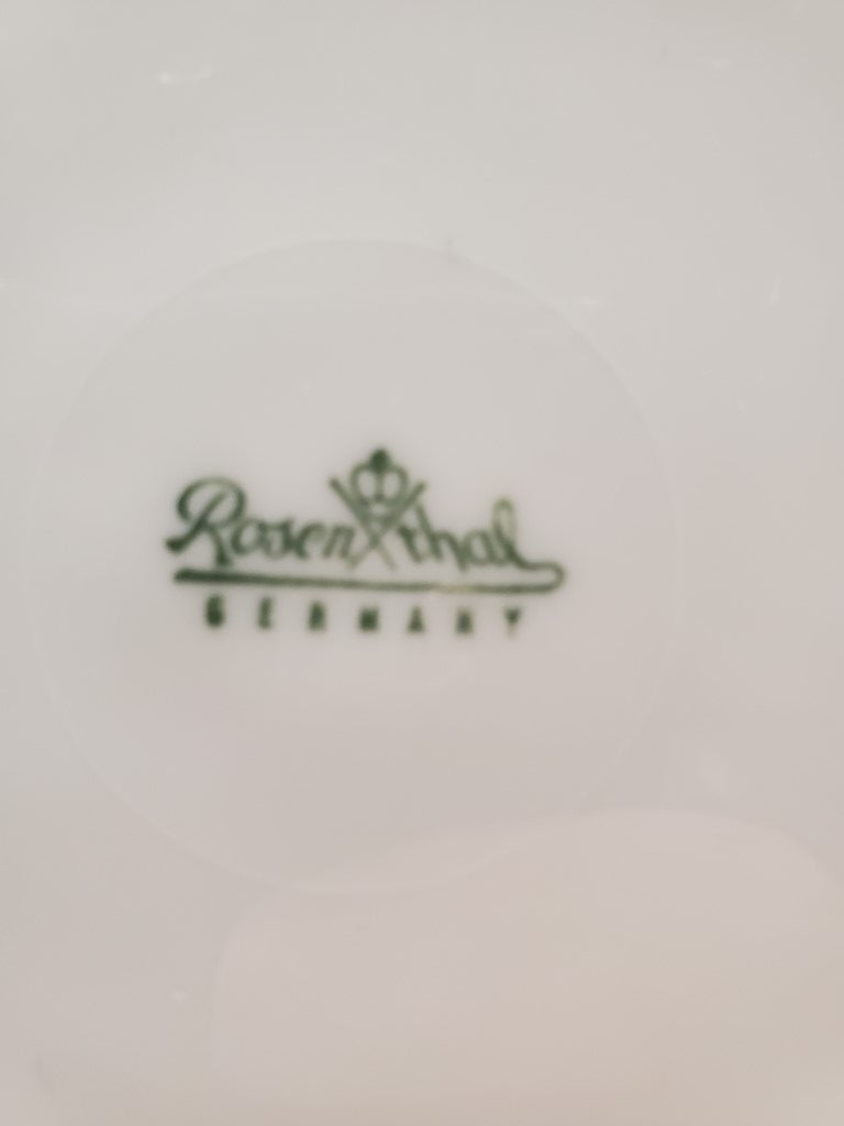 Set of 2 Rosenthal Shadow Rose Salad Plates LK