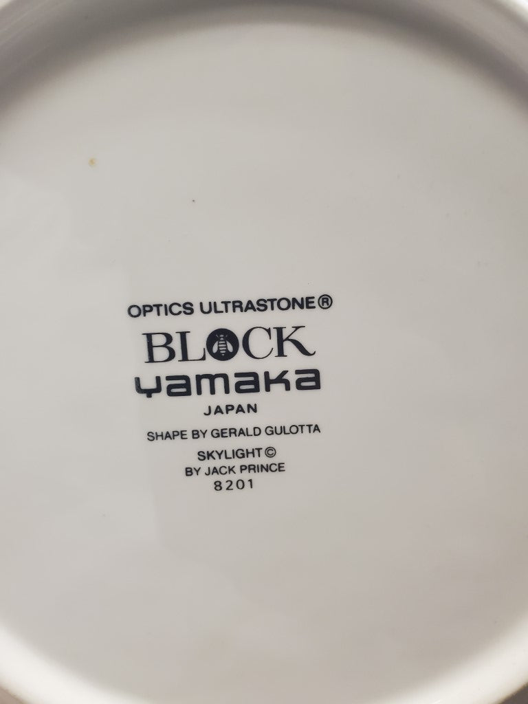 Set of 2 Block Skylight Salad Plates LK