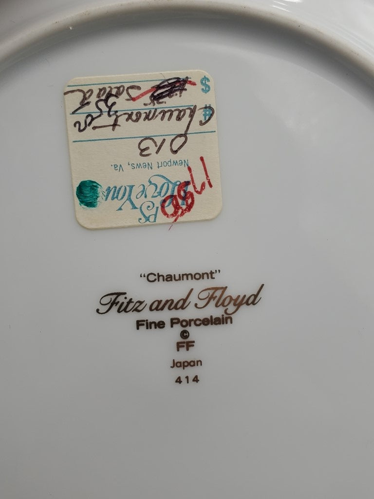 Fitz & Floyd Assorted Lot of Five Decorative Salad Plates LK