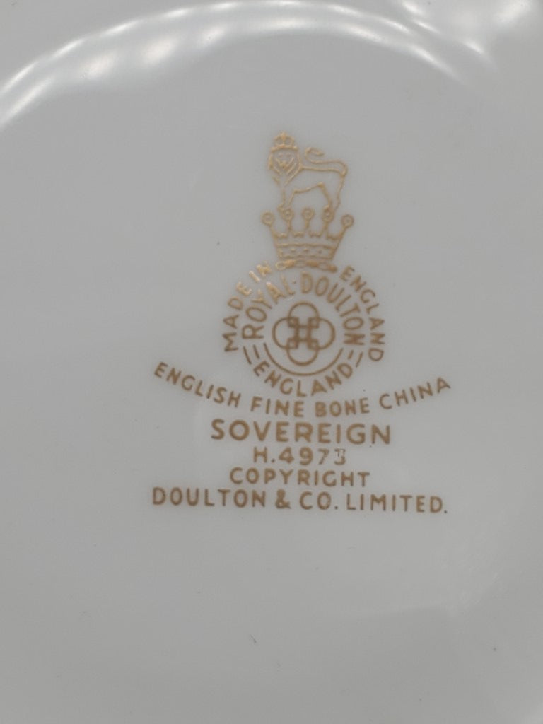 Set of 3 Royal Doulton Sovereign Cup & Saucer Sets LK
