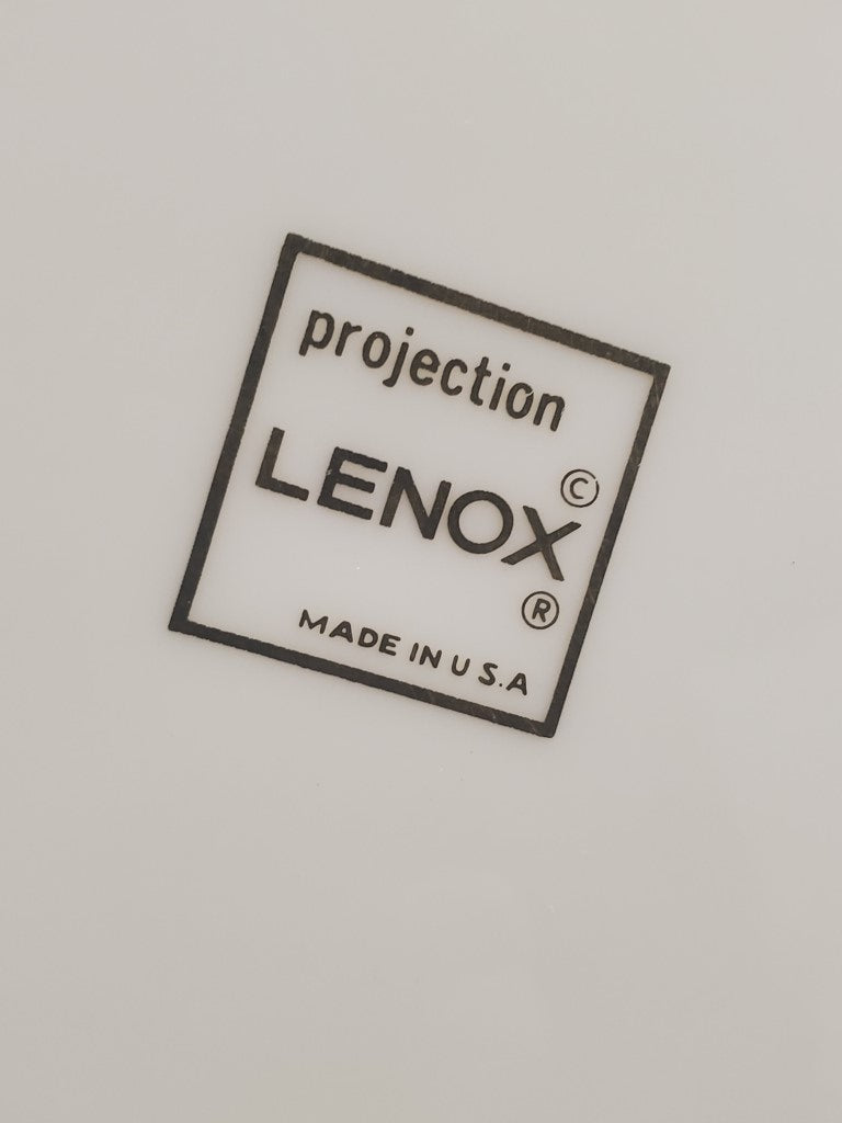 Set of 2 Lenox Projection Dinner Plates LK