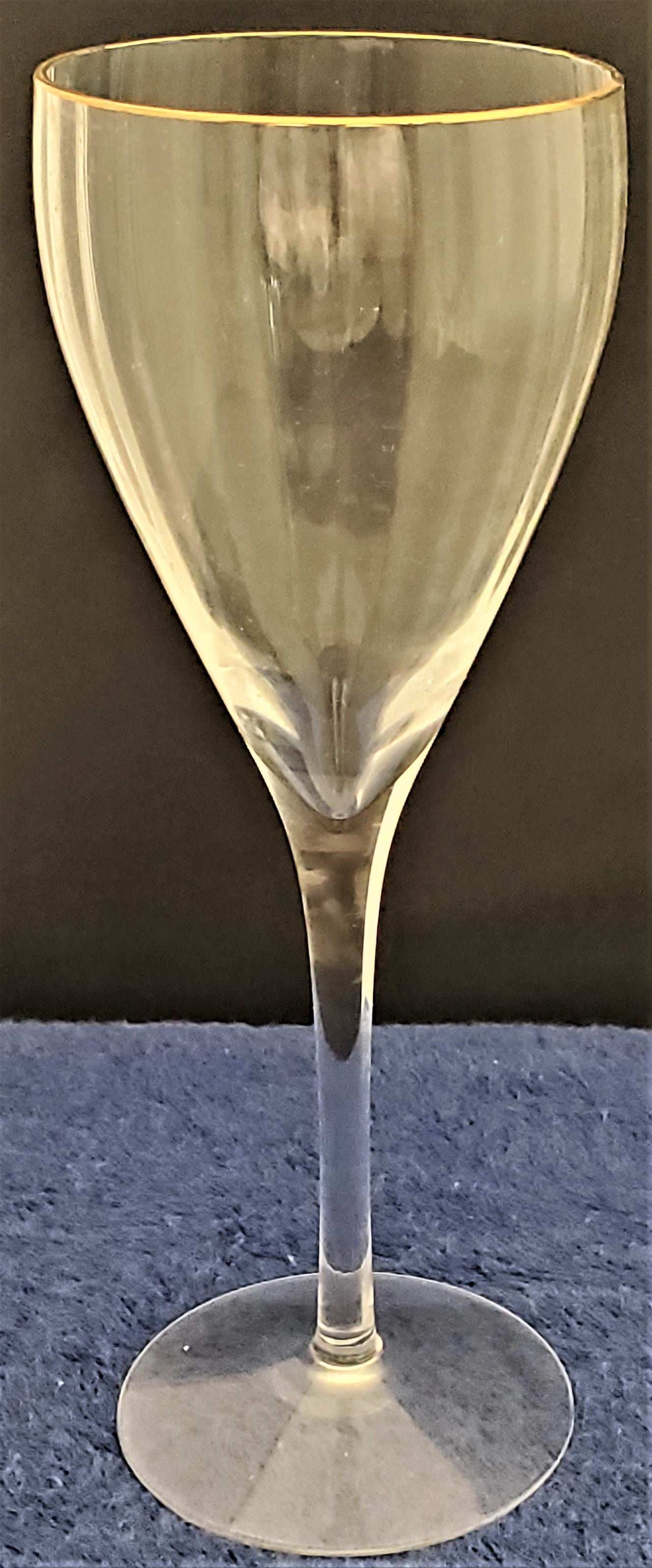 Set of 6 Lenox Statuesque Optic (Gold) Water Goblets