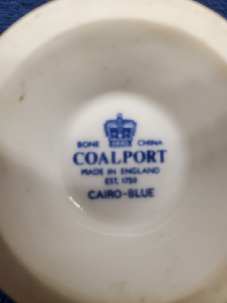 Set of 6 Coalport Cairo Blue Cups
