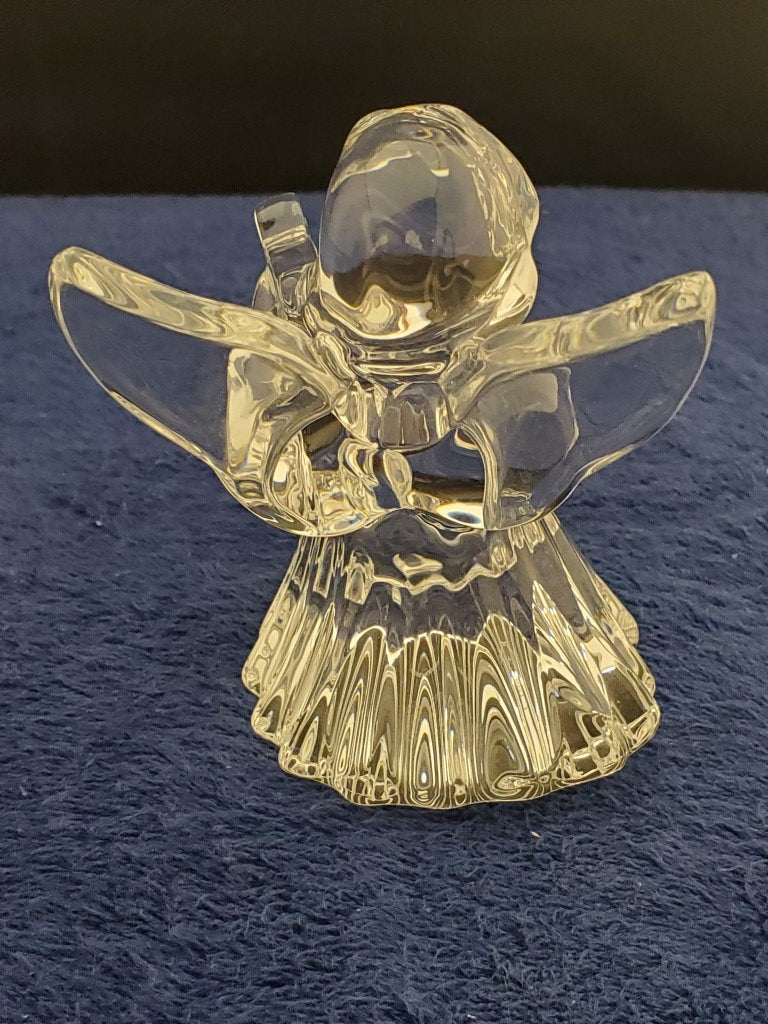 Baccarat Figurines Angel Playing Harp