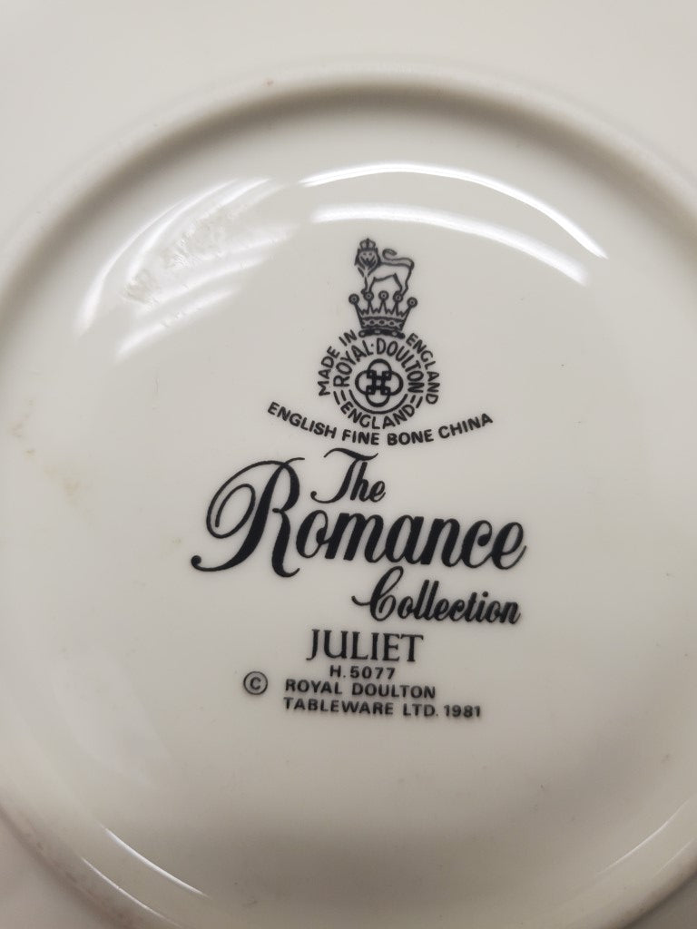 Set of 4 Royal Doulton Juliet Saucers LK