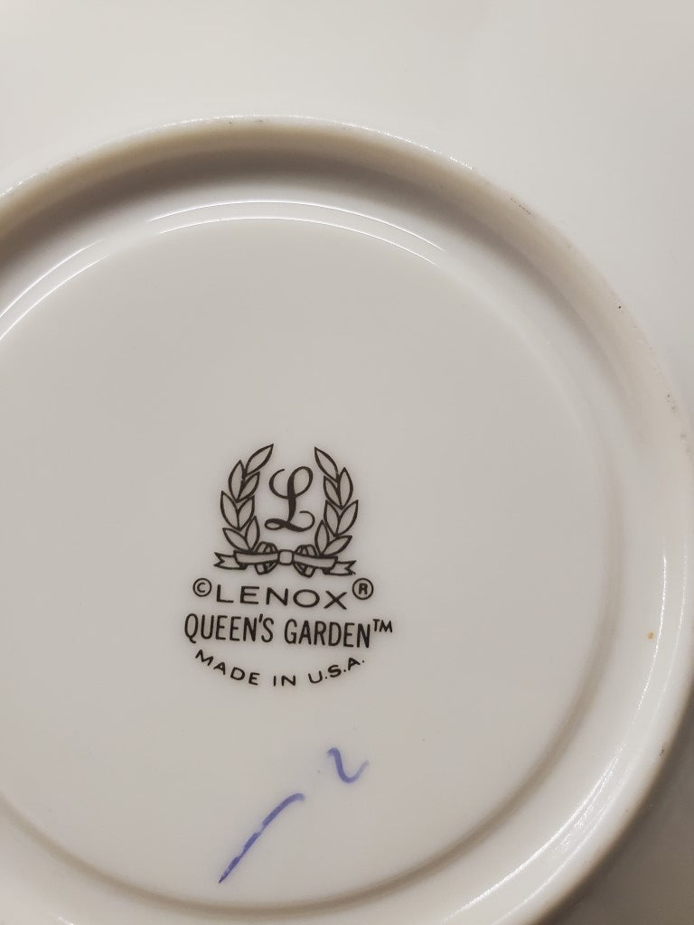 Set of 6 Lenox Queen's Garden Cup & Saucer Sets LK
