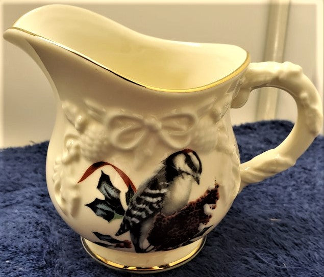 Lenox Winter Greetings Sculpted Creamer