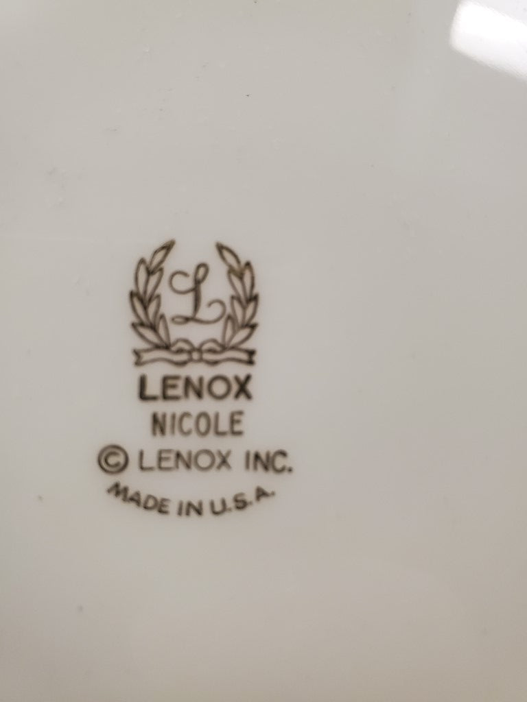 Set of 3 Lenox Nicole Dinner Plates LK