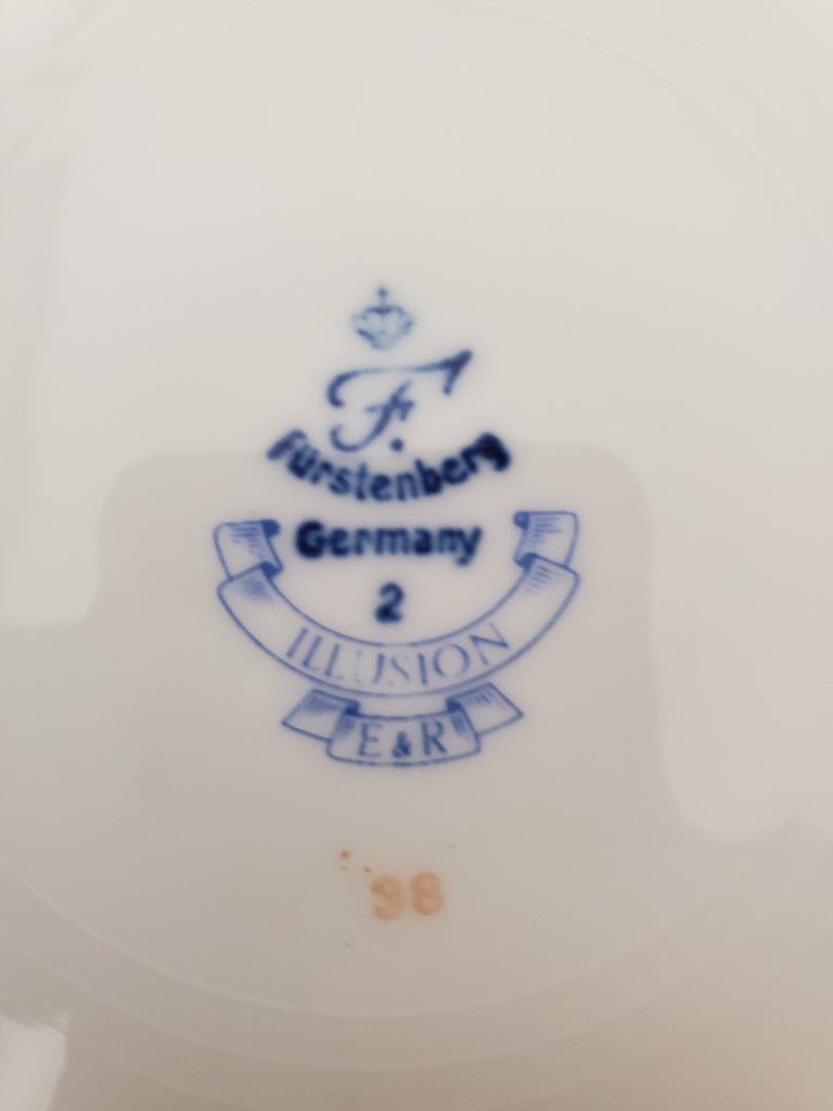 Set of 6 Furstenberg Illusion Dinner Plates