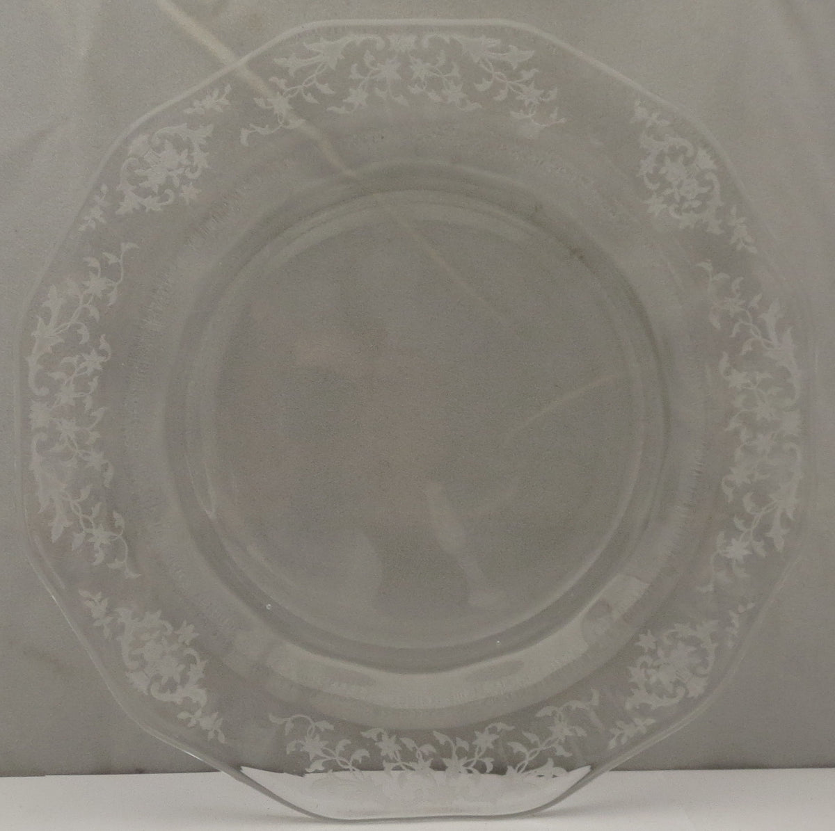 Set of 6 Fostoria Navarre-Clear 7" Salad Plates