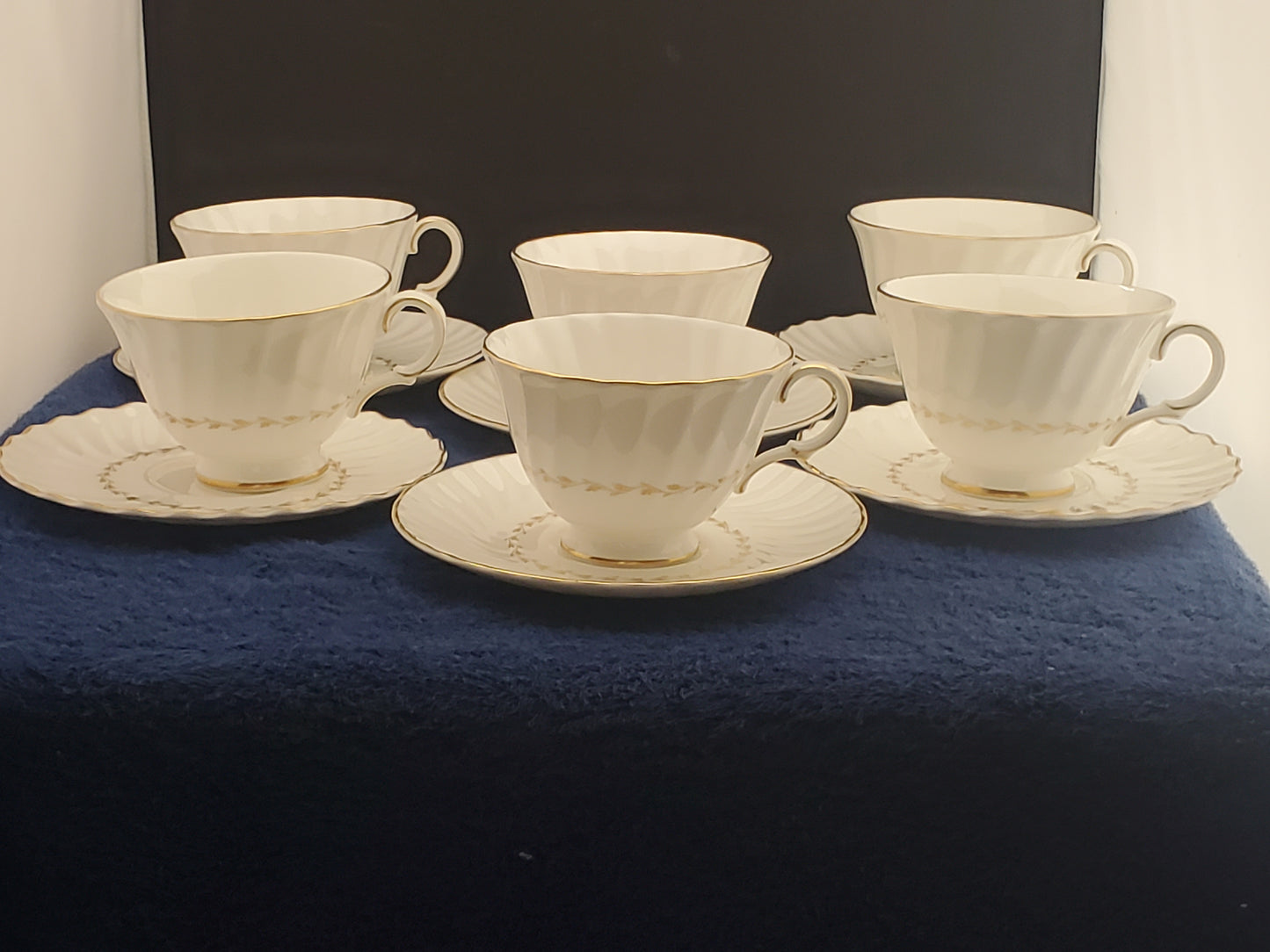 Set of 6 Royal Doulton Adrian Cup & Saucer Sets