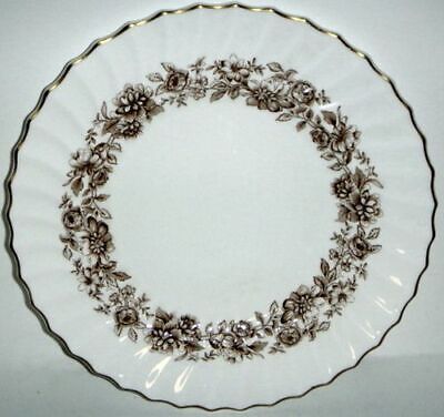 Set of 4 Royal Doulton Mayfair Brown Dinner Plates