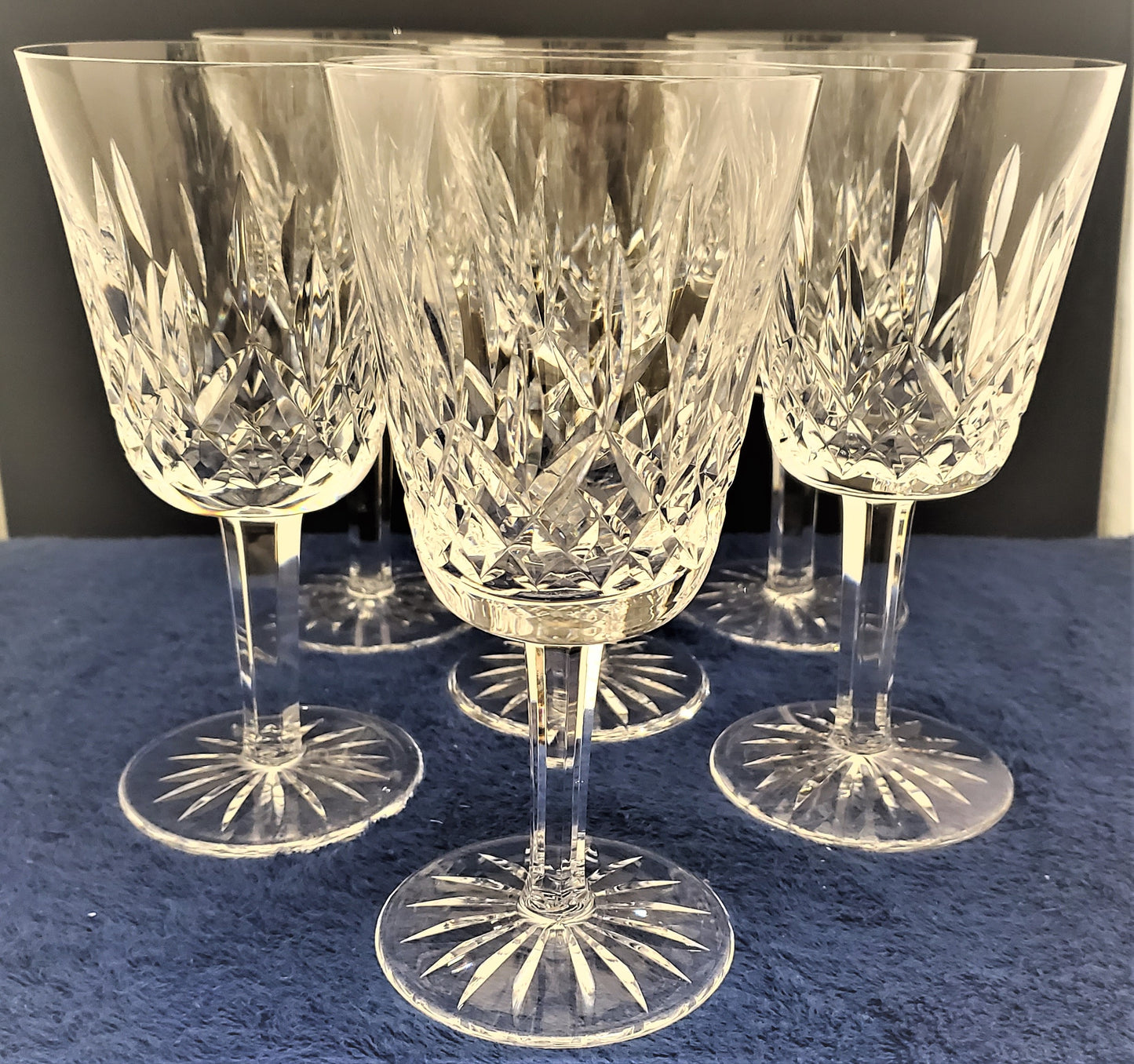 Set of 6 Waterford Lismore Claret Wines
