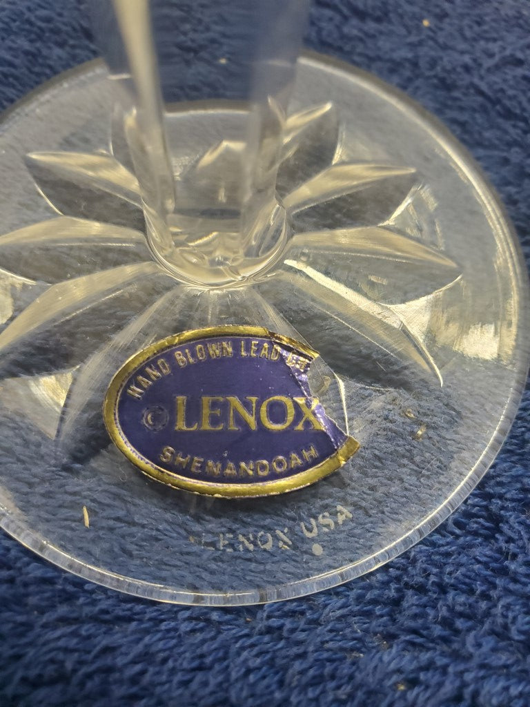 Set of 6 Lenox Shenandoah Water Goblets LK