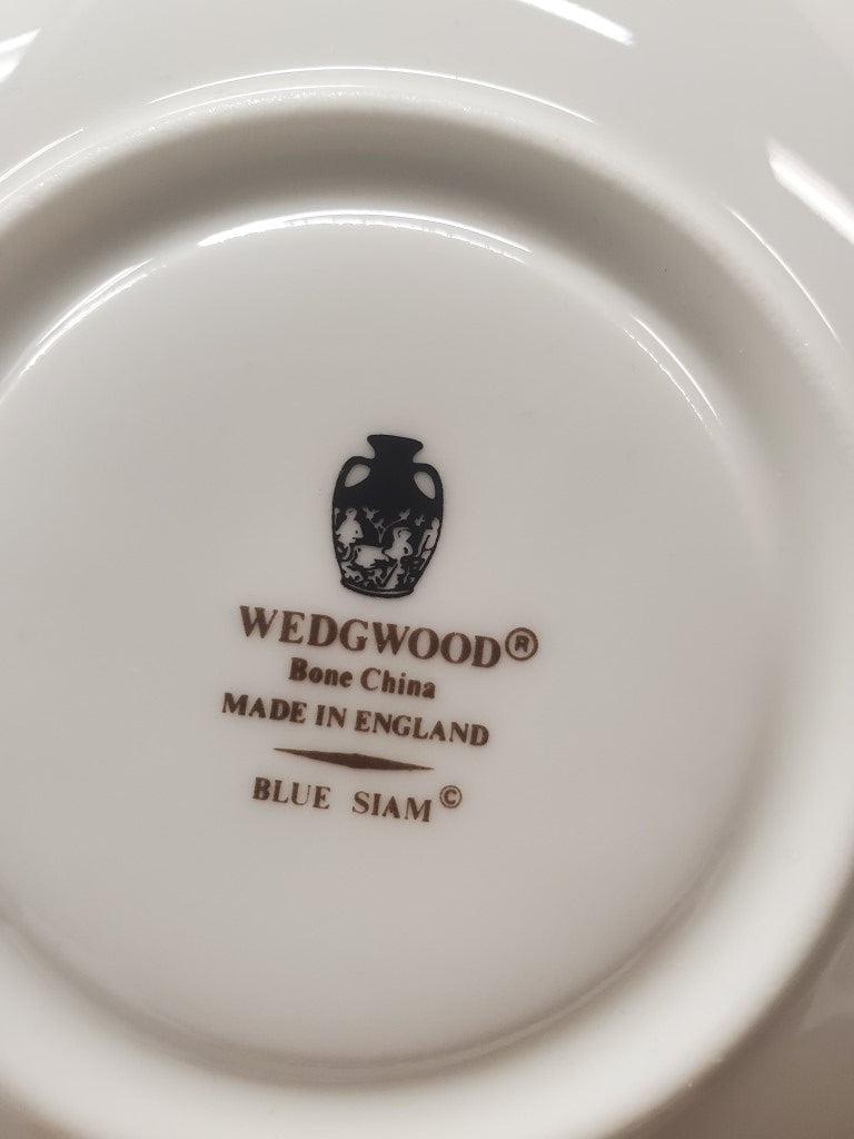 Set of 7 Wedgwood Blue Siam Cup & Saucer Sets LK