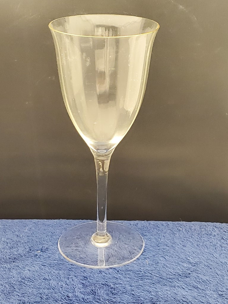 Set of 4 Gorham Laurin Gold Water Goblets