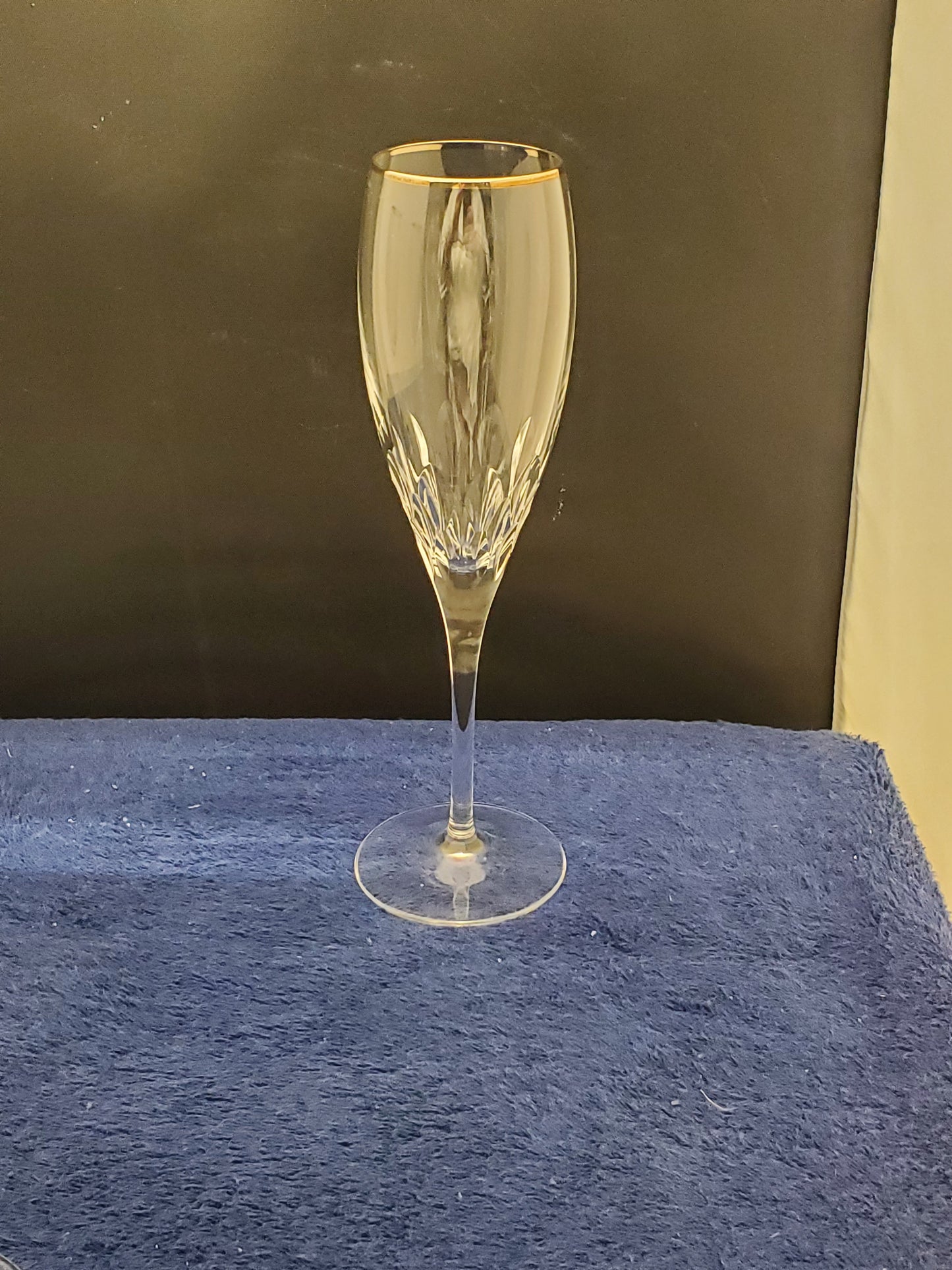 Set of 5 Cristal D'Arques-Durand Capella - Platinum Fluted Champagnes