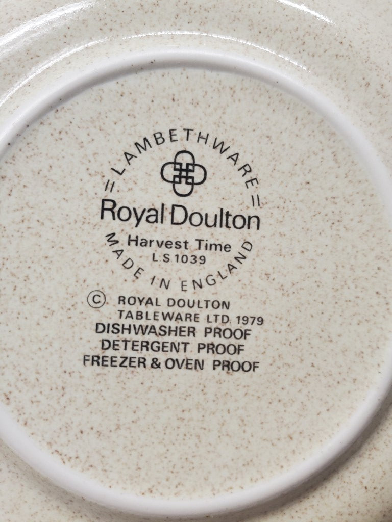 Set of 3 Royal Doulton Harvest Time Cup & Saucers LK