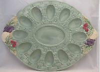 Pfaltzgraff Jamberry Sculpted Deviled Egg Plate