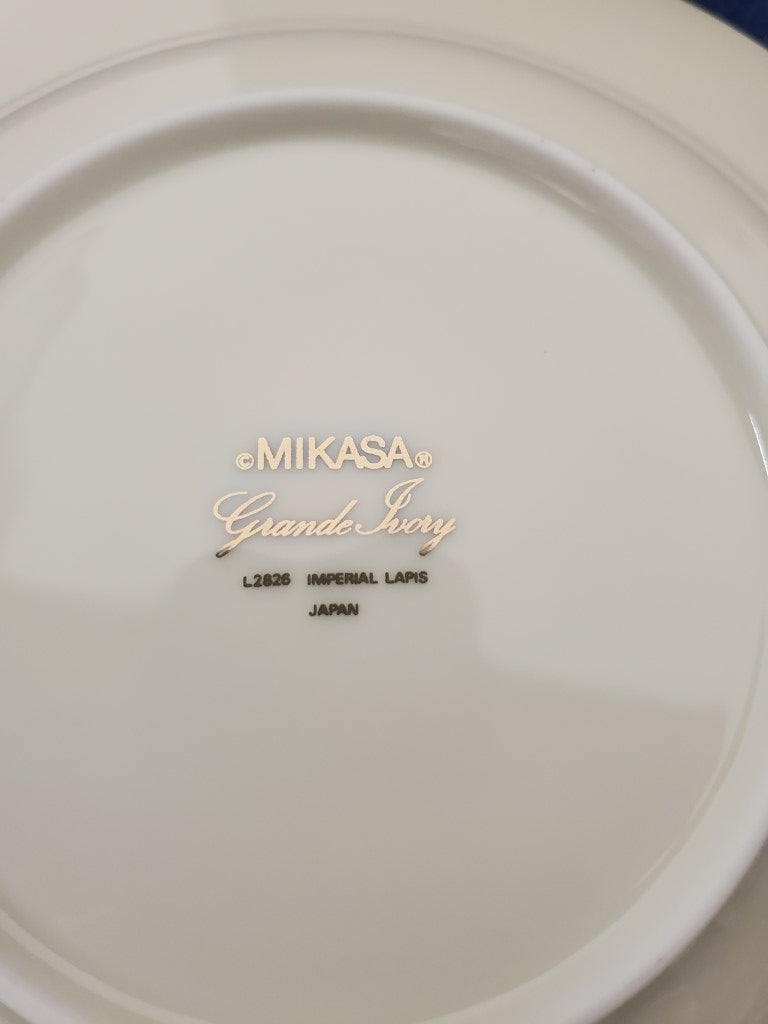 Set of 4 Mikasa Imperial Lapis Rim Soup Bowls LK