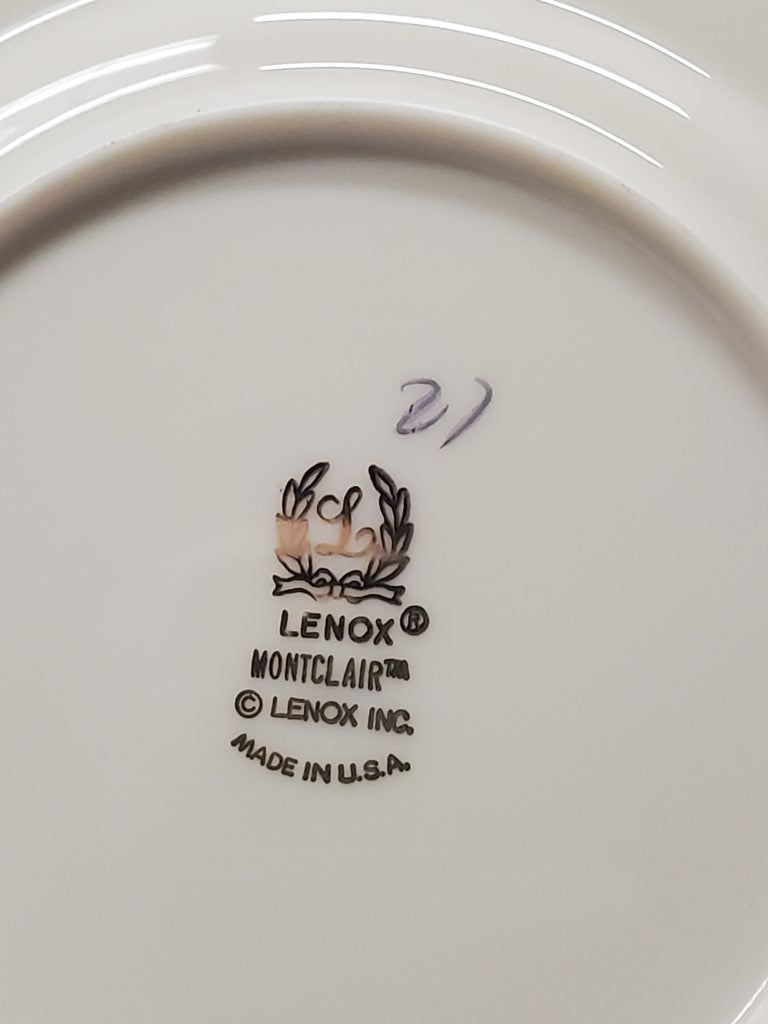Set of 3 Lenox Montclair Dinner Plates LK