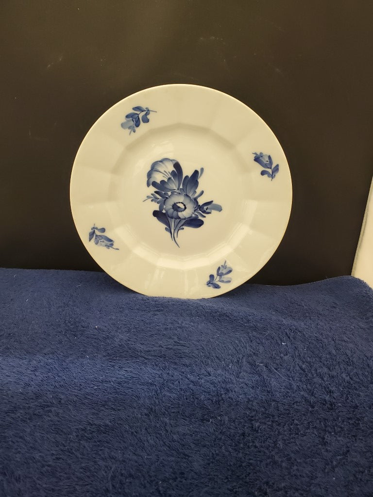 Set of 3 Royal Copenhagen Blue Flowers Salad Plates (8514)