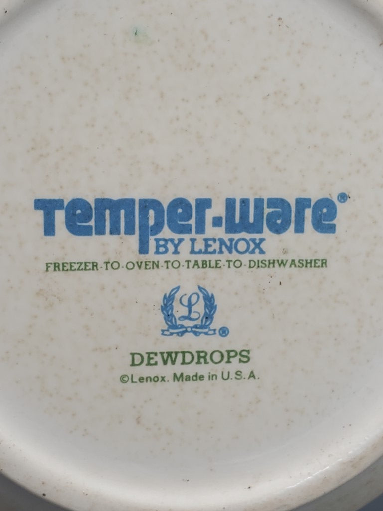 Lenox Dewdrops Creamer & Sugar Bowl with Lid LK