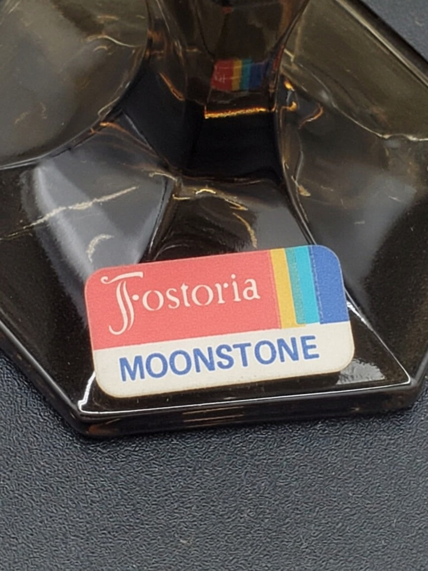 Set of 3 Fostoria Moonstone Wine Glasses LK