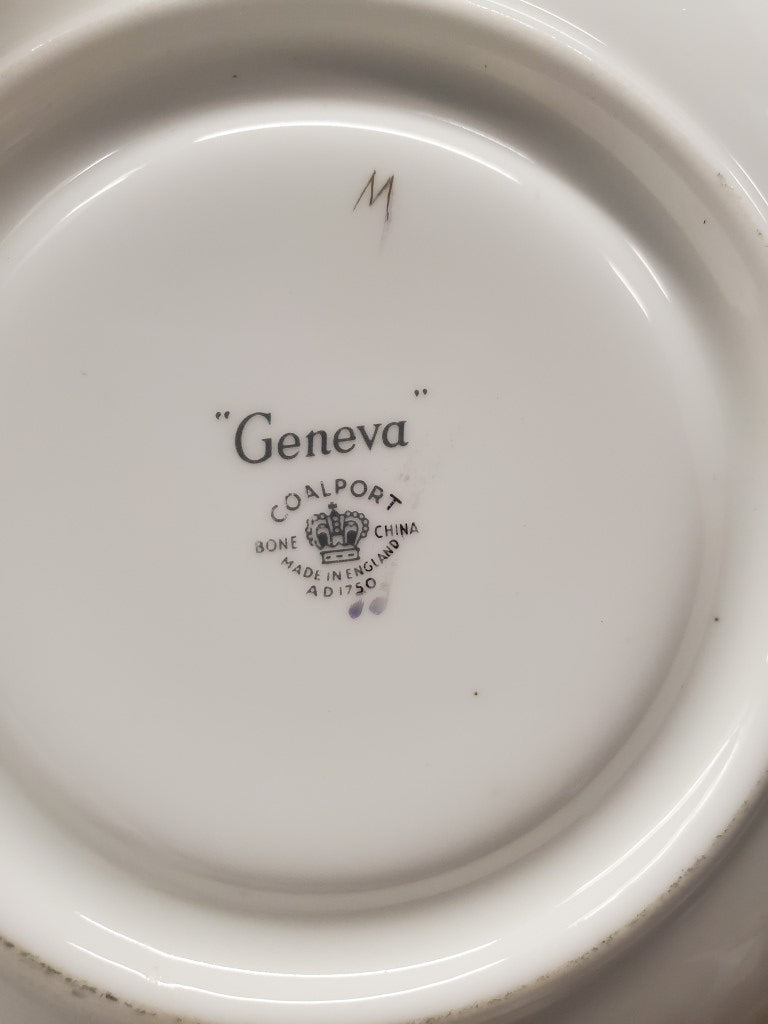 Set of 2 Coalport Geneva Cream Soup & Saucer Sets LK