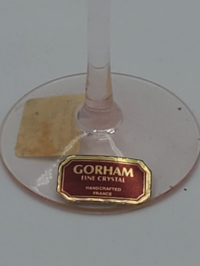 Gorham Crystal Vie En Rose Pink Champagne Flute LK
