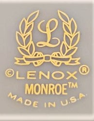Set of 5 Lenox Monroe Dinner Plates