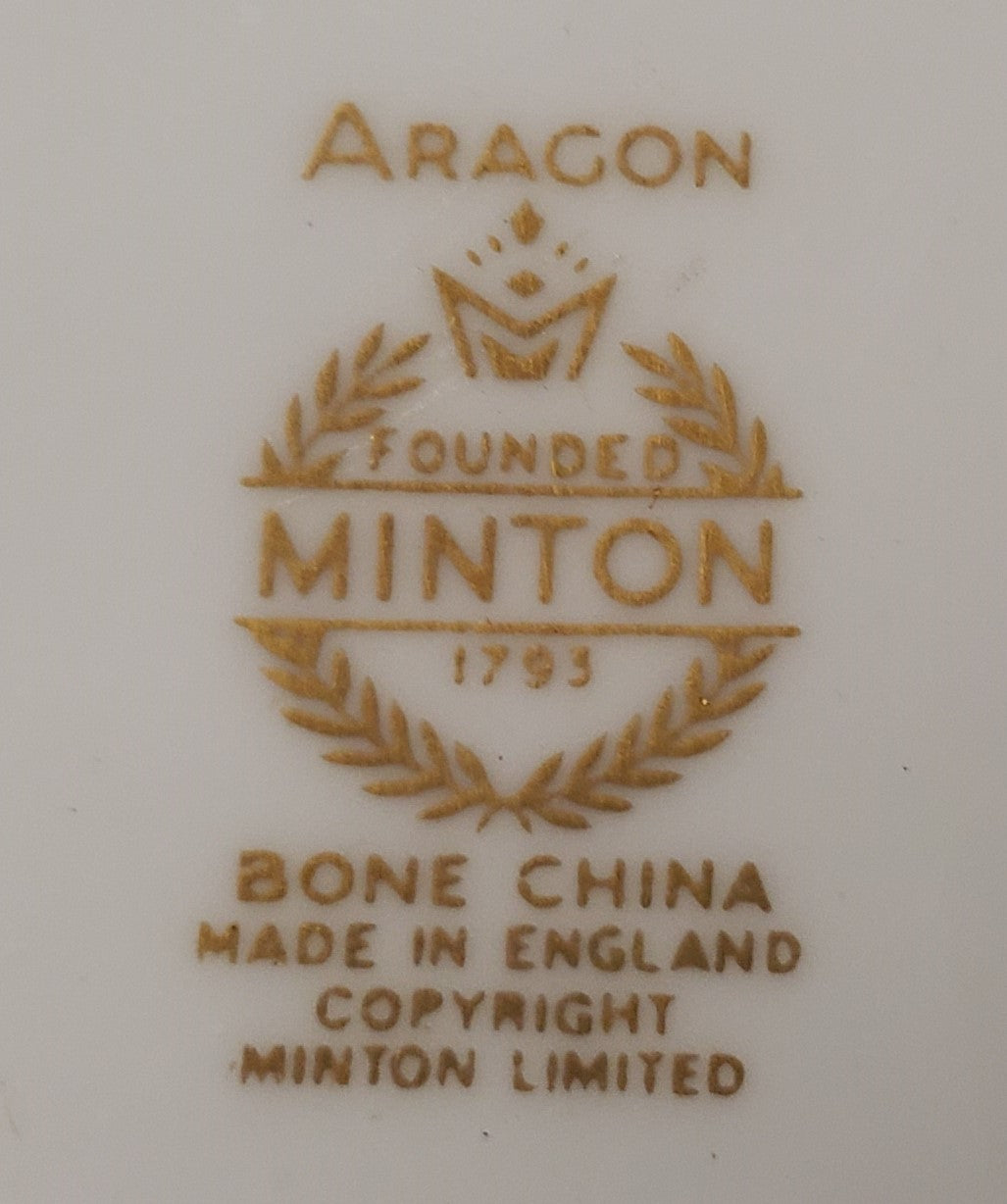 Set of 3 Minton Aragon Bread & Butter Plates LK