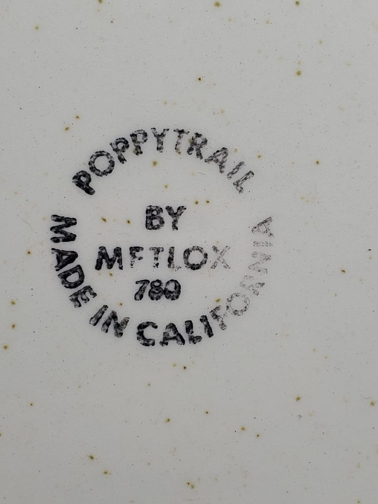 Set of 4 Metlox - Poppytrail - Vernon Moulin Dinner Plates LK