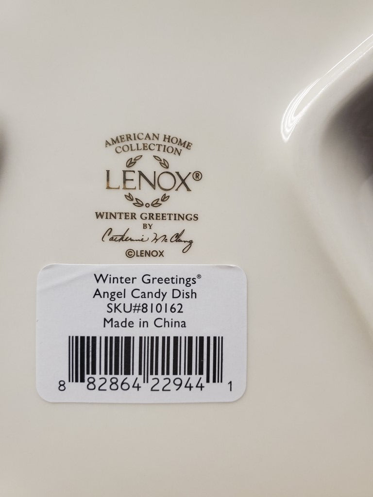 Lenox Winter Greetings Angel Candy Dish