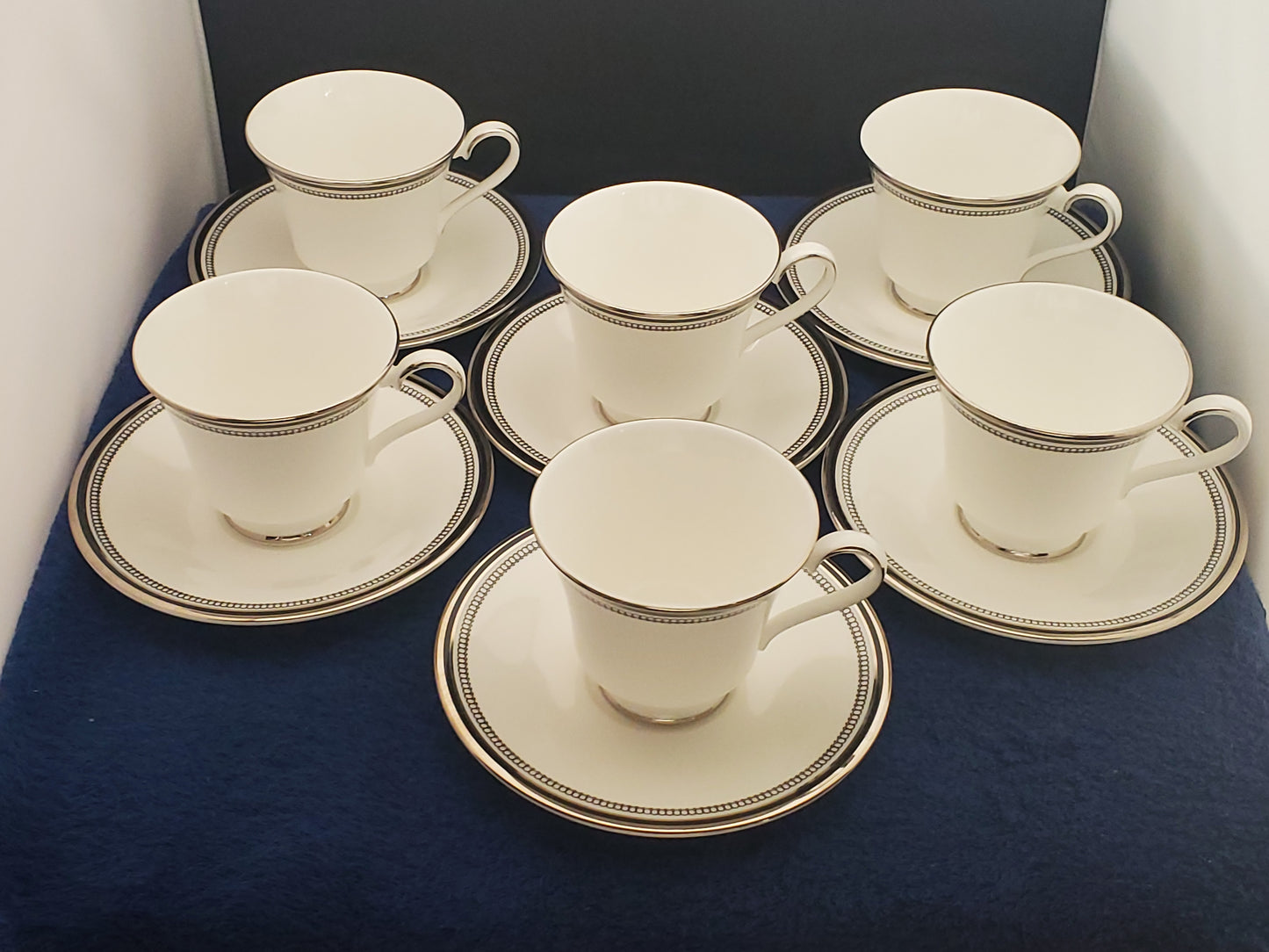 Set of 6 Royal Doulton Sarabande Cup & Saucer Sets