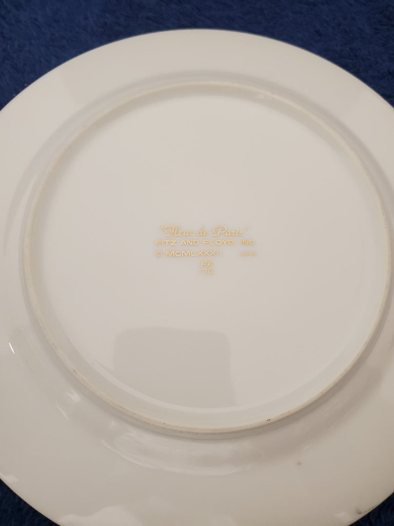 Fitz & Floyd Fleur de Paris Salad Plate