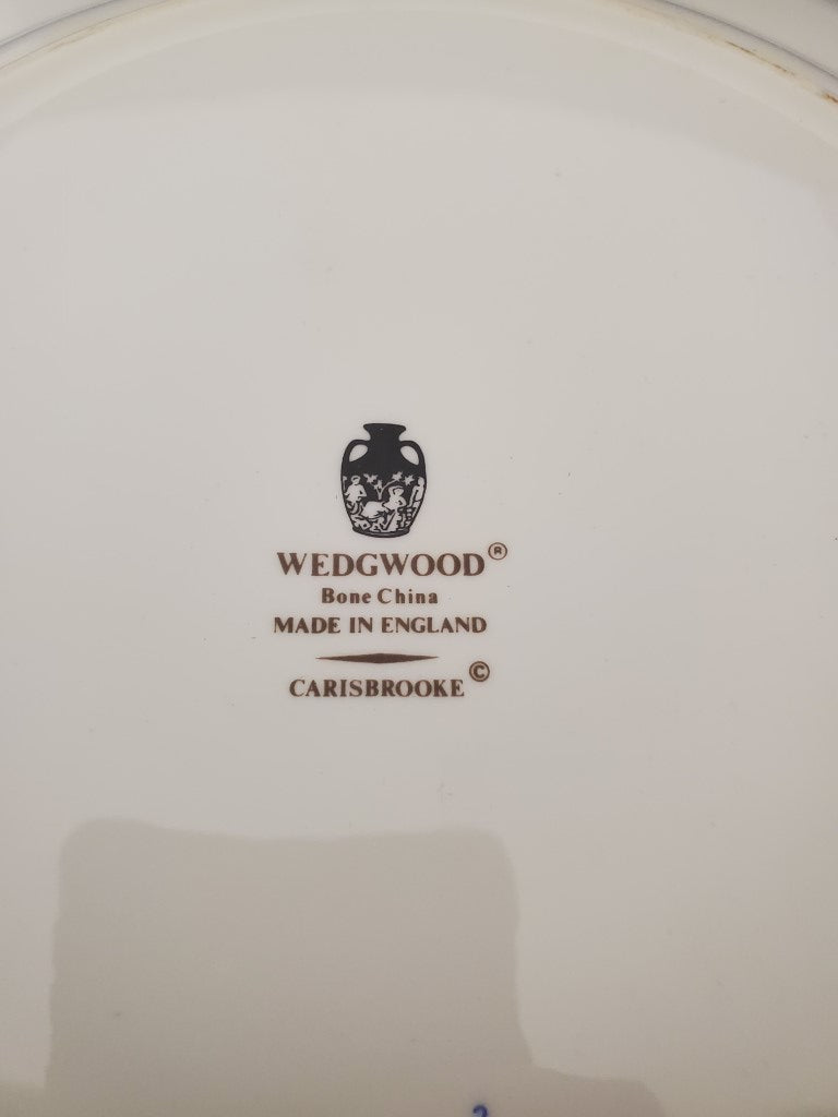 Set of 2 Wedgwood Carisbrooke Dinner Plates (Imperfect)