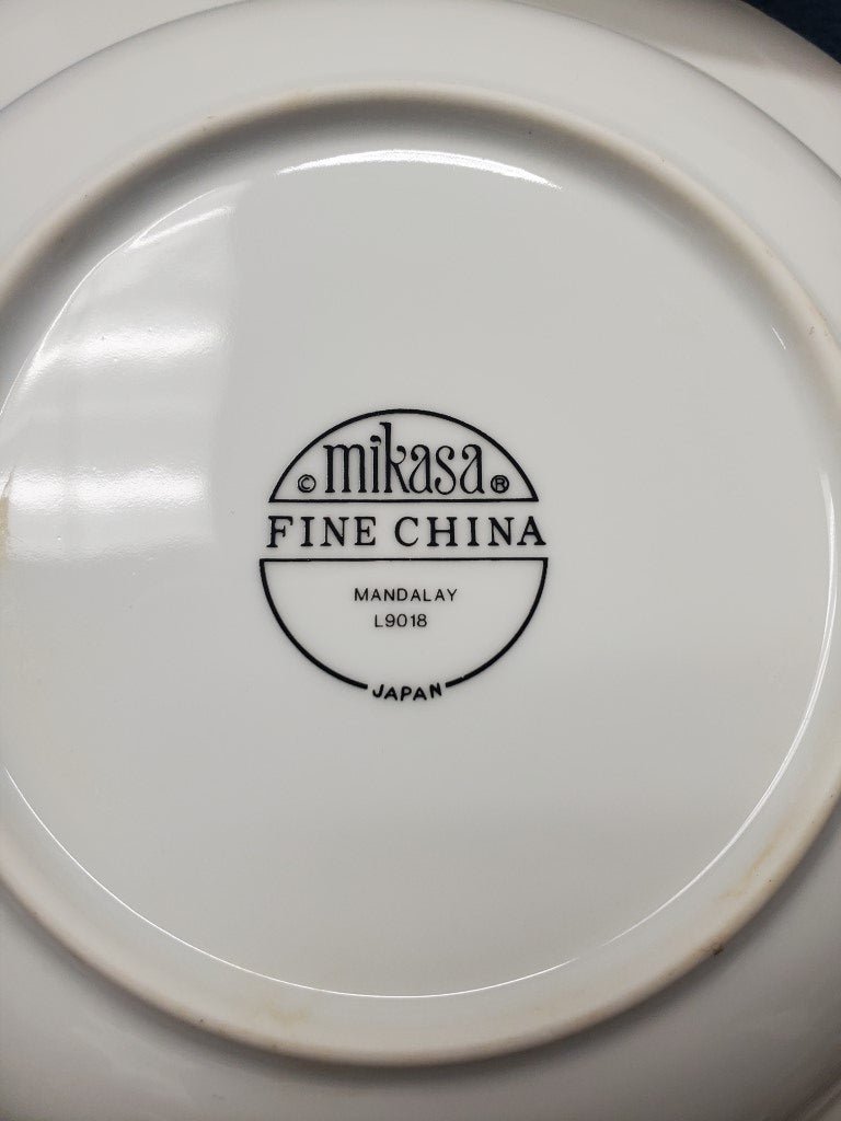 Set of 6 Mikasa Mandalay Rim Soup Bowls LK