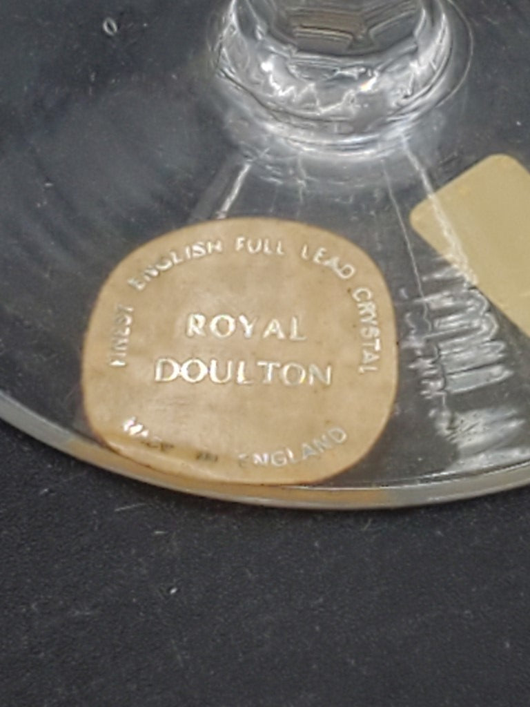 Set of 4 Royal Doulton Vanborough Champagne/Tall Sherbets LK