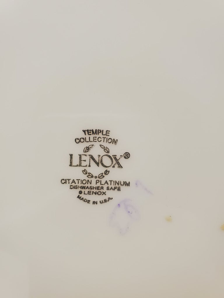 Set of 2 Lenox Citation Platinum Dinner Plates